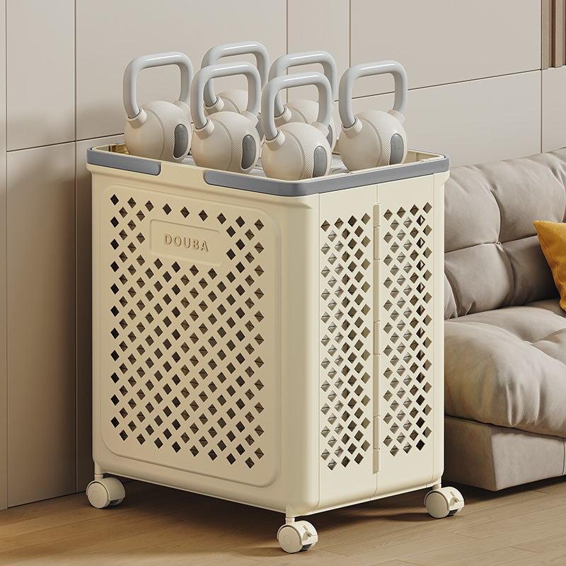 Foldable Rolling Storage Basket