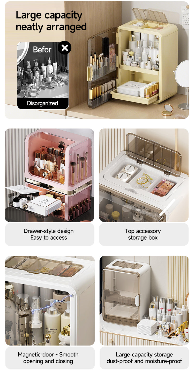 Foldable Modern Cosmetics Organizer Heavy Type
