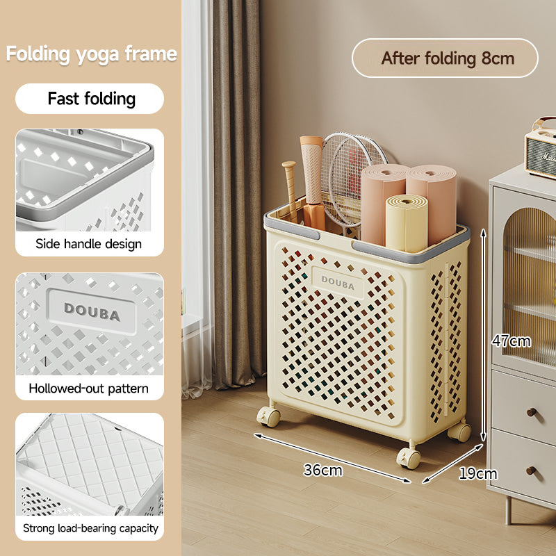 Foldable Rolling Storage Basket