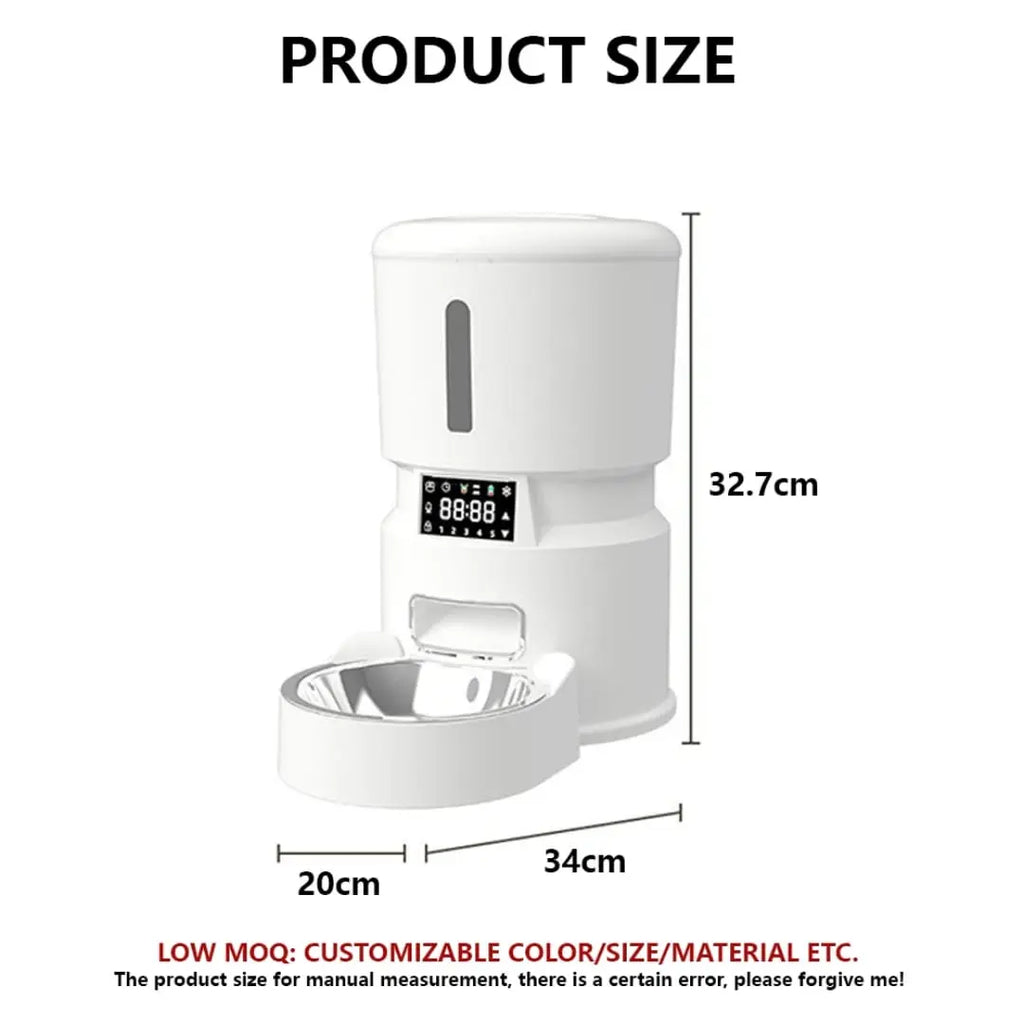 4L Smart Automatic Pet Feeder with Voice Control
