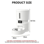 4L Smart Automatic Pet Feeder with Voice Control