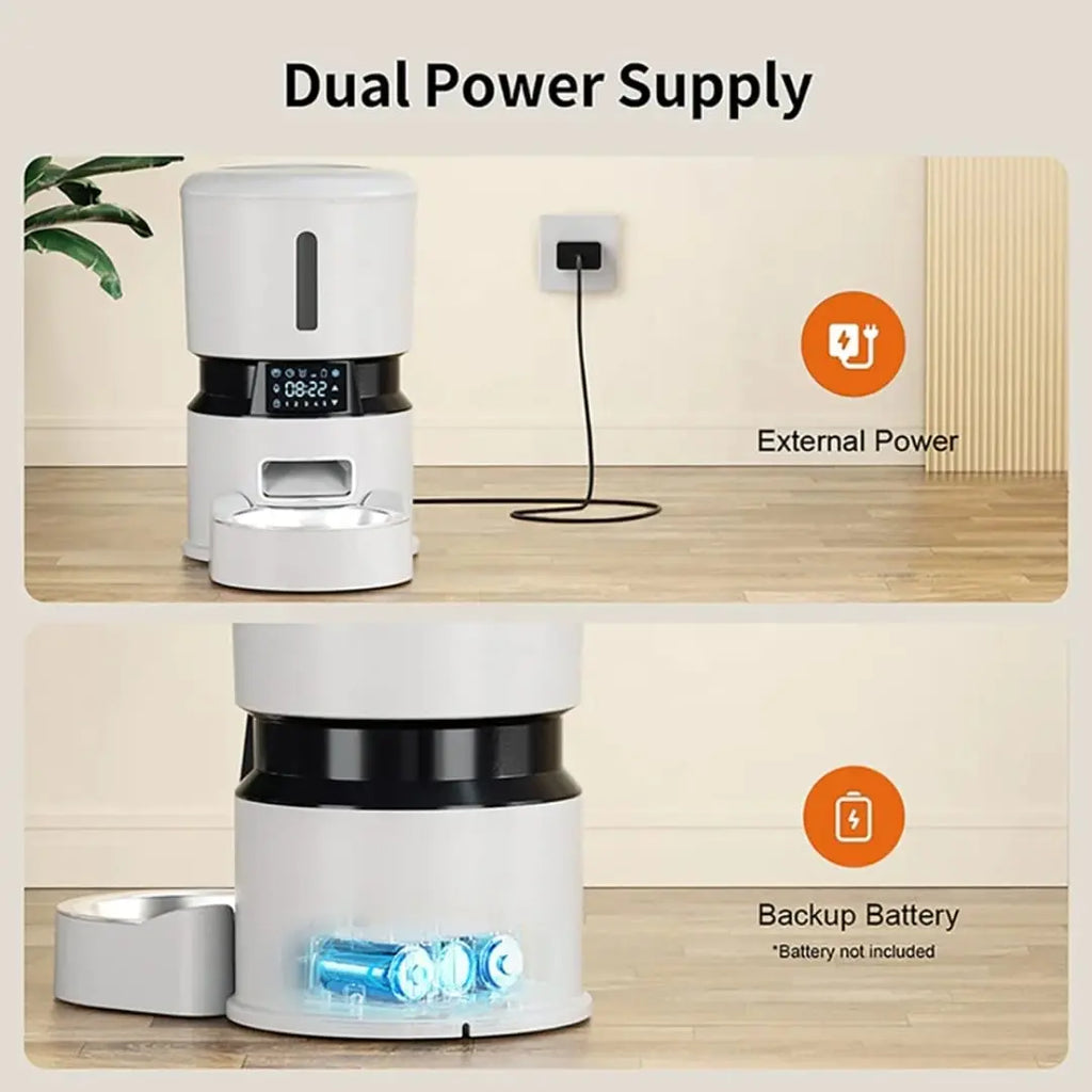 4L Smart Automatic Pet Feeder with Voice Control