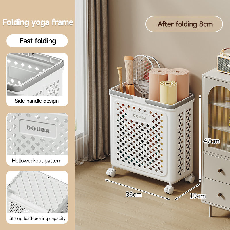 Foldable Rolling Storage Basket