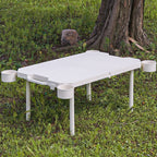 Folding Camping Table with Cup Holders
