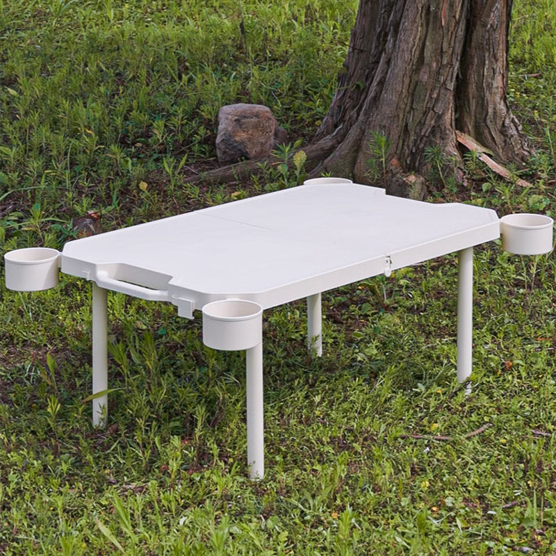 Folding Camping Table with Cup Holders