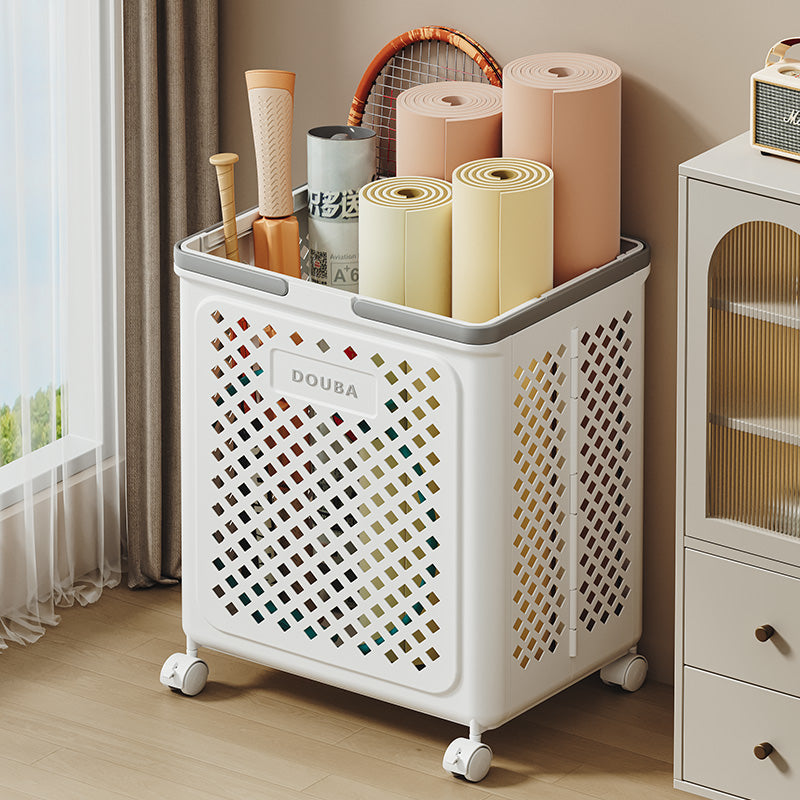 Foldable Rolling Storage Basket