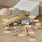 Foldable Rolling Storage Basket