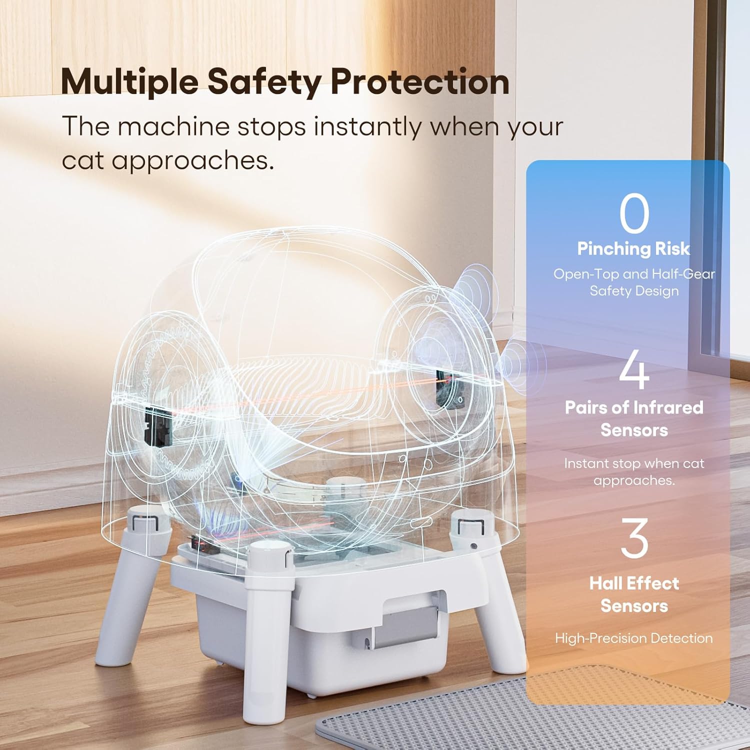 Automatic-Cleaning Top-open Cat Litter Box