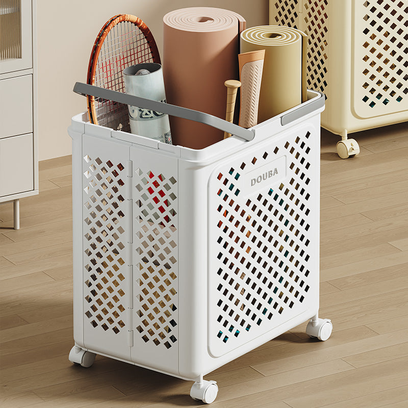 Foldable Rolling Storage Basket