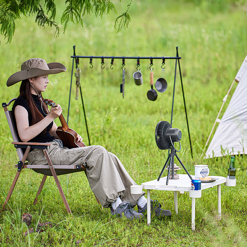 Folding Camping Table with Cup Holders
