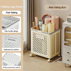 Foldable Rolling Storage Basket