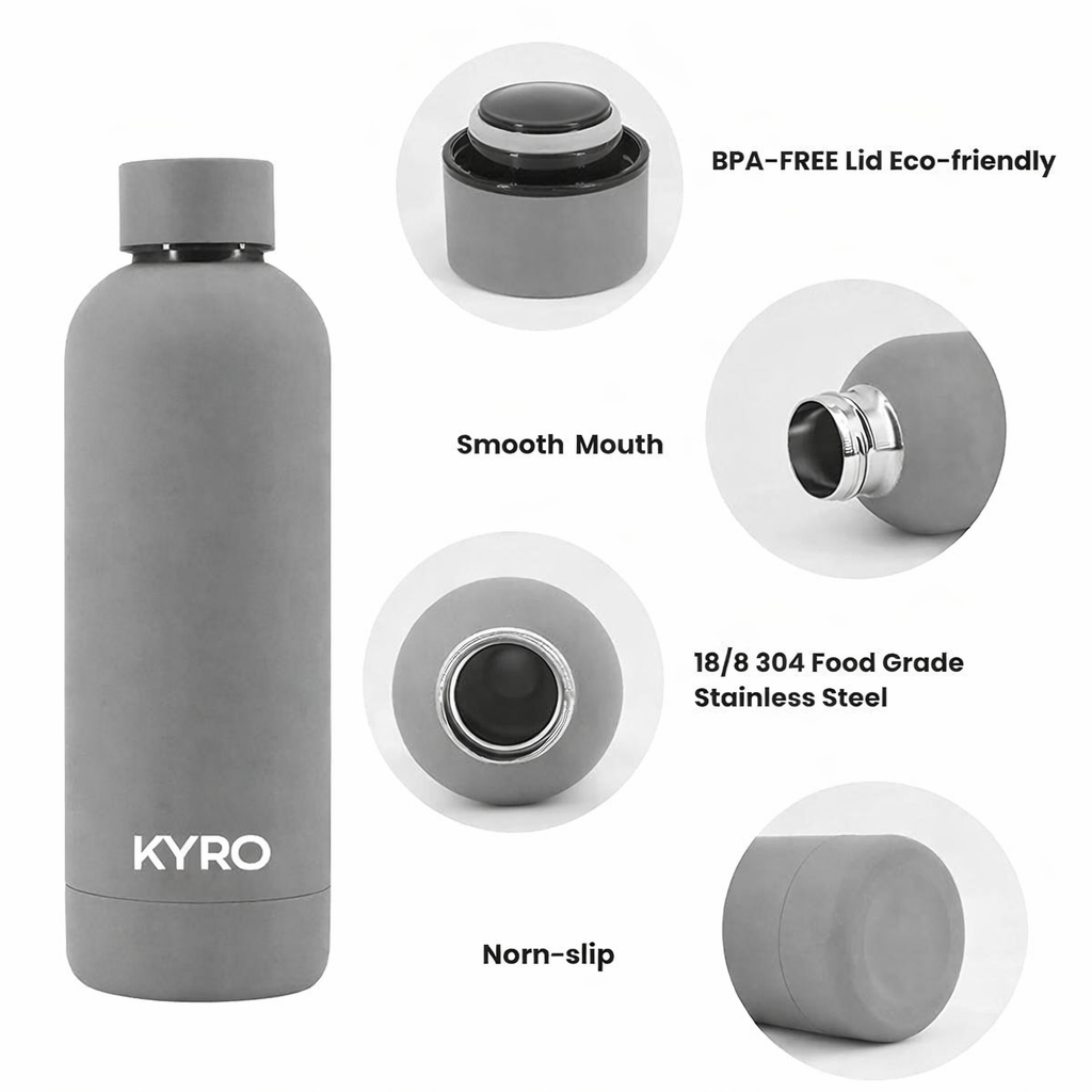 KYRO Vacuum Insulated Stainless Steel Water Bottle 500ML