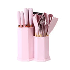 19-Piece Kitchen Utensils & Knife Set with Holder