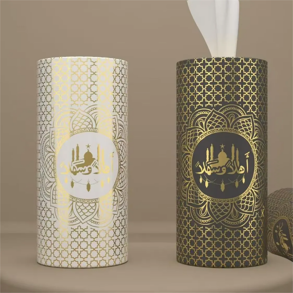 Car Cup Holder Tissue Set – 4 Pack (200 Sheets, 3-Ply)